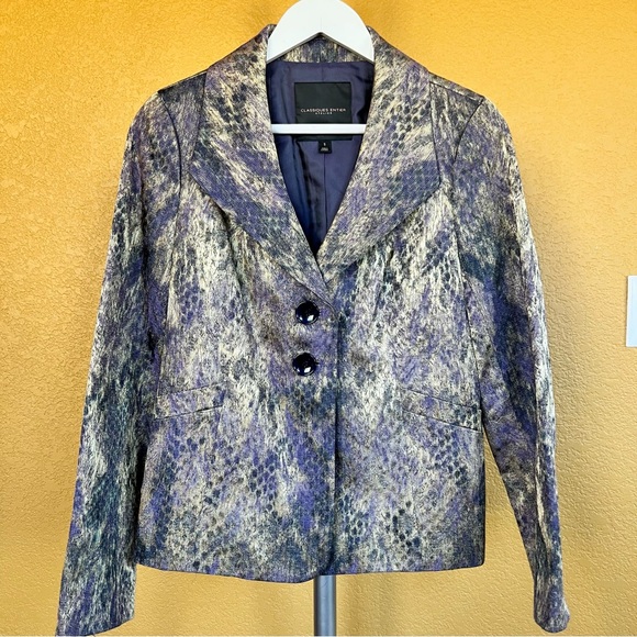 Classiques Entier Jackets & Blazers - Classiques Entier Atalier Jacquard Shiny Blazer Jacket